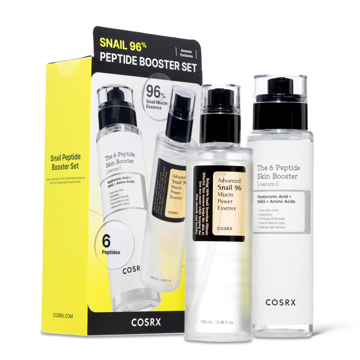 COSRX Niacinamide 15% Peptide Booster Set - Amazon Exclusive - Korean Skin Care Set, Gift Sets, Niacinamide Serum, Face Serum