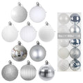 White 4.0" Large Christmas Balls - Christmas Tree Decoration Ornaments Shatterproof Hanging Balls for Birthday Halloween Holiday Wedding Decorations Set of 4pcs