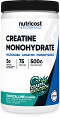 Nutricost Creatine Monohydrate Micronized Powder 500G, 5000mg Per Serv (5g) - 100 Servings, 17.9 Oz