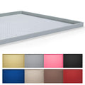 Hubulk Dog Feeding Mat,100% Waterproof BPA Free Silicone Pet Food and Water Bowl Placemat,Dishwasher, High Raised Edge to Prevent Spills,Nonslip Tray to Stop Messes on Floor (19"x12"x0.5", Grey)
