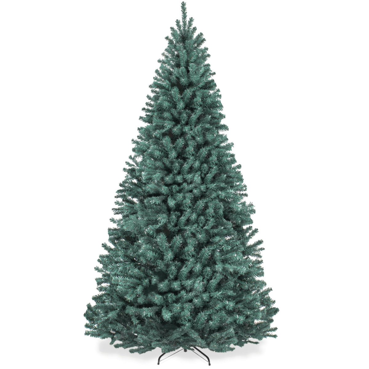 Best Choice Products Artificial Christmas Tree, 12ft Premium Unlit Realistic Spruce Holiday Décor w/Dense Branches, Easy Assembly, Metal Base - Green Spruce