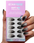 BTArtbox Press On Nails, Cream Puff, Short Almond, Ombre Off White, 32Ct | 2+ Weeks Wear, Salon-Quality Natural Nails, 10-Minute Easy Daily Application, Fast Removal, 16 Sizes, All-in-One Complete Kit