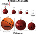Rose Red 4.0" Large Christmas Balls - Christmas Tree Decoration Ornaments Shatterproof Hanging Balls for Birthday Halloween Holiday Wedding Decorations Set of 4pcs