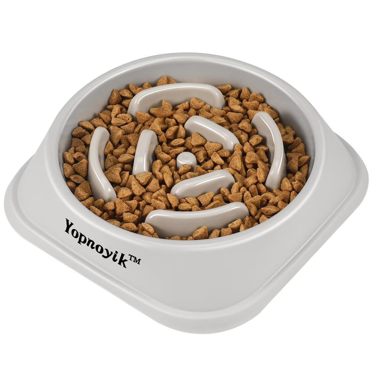 2 Pack Slow Feeder Dog Bowls for Healthy Eating, Non-Slip and Anti-Choking Design, Reduces Bloating & Overeating for Medium Dogs and Cats, Easy to Clean