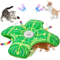 Interactive Cat Toys for Indoor Cats,[Newly Upgraded] Rechargeable Touch Activated Hide and Seek Kitten Toys for Bored Indoor Adult Cats with Fluttering (Blue)