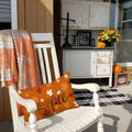 RABUSOFA Rust Orange Maple Leaves Fall Pillow Covers 12x20 Inch