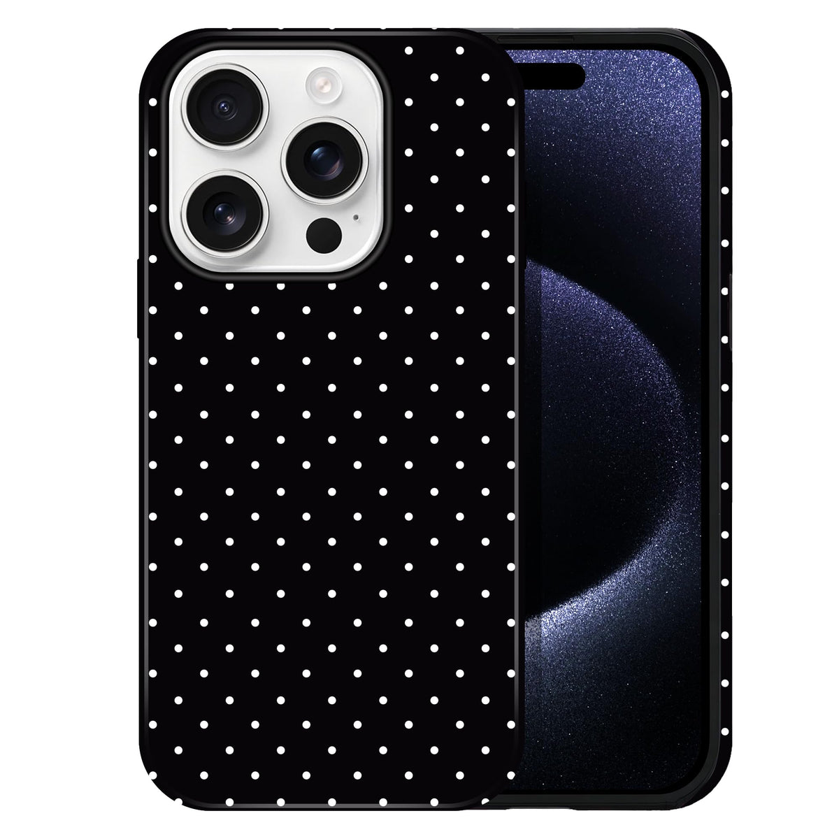Polka Dot Pattern Phone Case for iPhone 13/14 6.1", Wine
