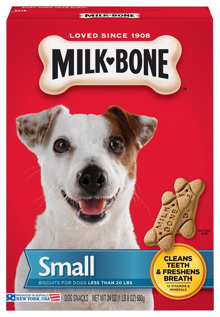 Milk-Bone Crunchy Small Dog Treats, 24 Oz. Box, Original Beef Flavor