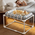 Bedside Cosleeper Dog Bed with Bloster, Height Elevated Pillow Bed Dog