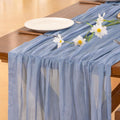 Fall Table Runner Terracotta Cheesecloth Boho Wedding Thanksgiving Decor