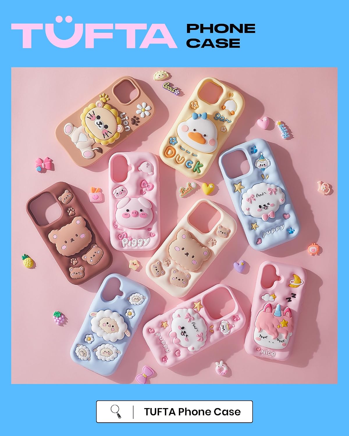 for iPhone 13 Pro Case, Kawaii 3D Cat Paw Pop-Up Grip for Girls