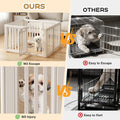 Dog Playpen, Clear Dog Pen, Dog Pen Indoor, Easy to Install and Remove Dog Play Pen, Puppy Playpen Suitable for Dogs, Cats,Dog Playpen Indoor (White, 23.6 inch Height, 8 Panels)