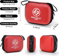 Mini First Aid Kit - 150 Piece Small Waterproof EVA Hard Shell Case