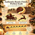 LED Reindeer Wall Decorations,3D Wooden Christmas Lighting Decor