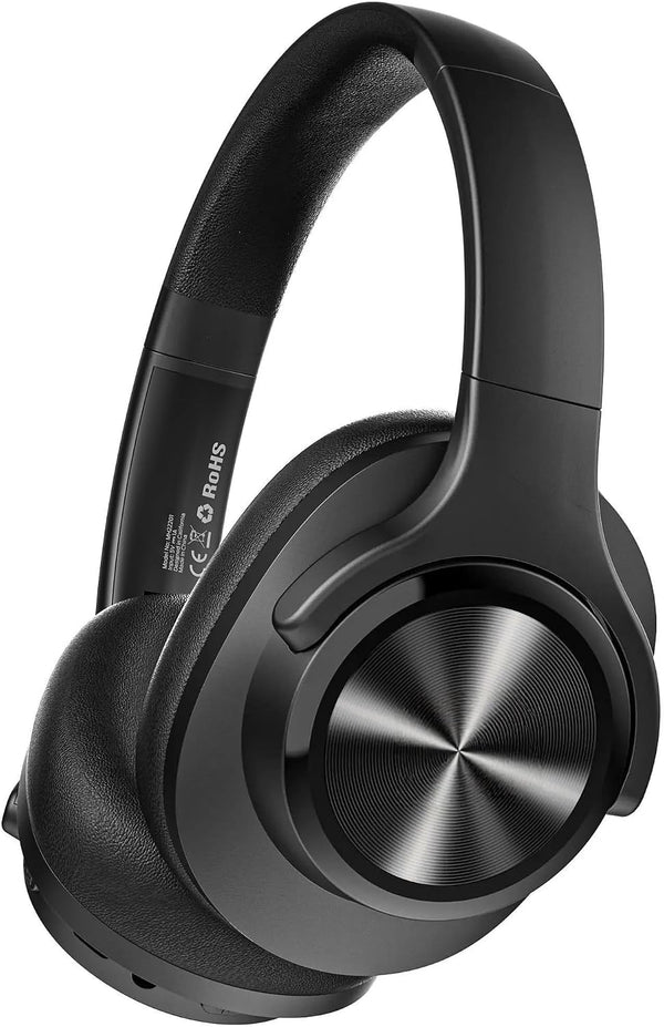 Oraolo Mission 200 Bluetooth Headphones, Over-Ear Bluetooth 5.3 Headset, 3 EQ Modes 60H Playtime, Low Latency HiFi Deep Bass for PC Cellphone Home Black