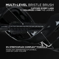 L'Oreal Paris Voluminous Panorama Mascara, Volumizing and Lengthening Mascara, Washable Longwear and Smudge Resistant Make Up, Blackest Black, 0.33 Fl Oz