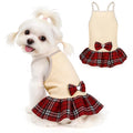 YUDODO Pet Dog Dress for Small Dogs Girl, Pet Summer Clothes with Bowtie | Soft, Stretchy, Breathable, Sleeveless, Cute Princess Pet Dress, For Yorkie Chihuahua Maltese, Purple, S