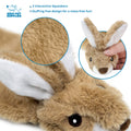 Best Pet Supplies Interactive Squeaky Dog Toy - Crinkle Chicken, Brown | Stuffing Free Body, Soft, Squeaks & Crinkles, No Mess, Perfect for Moderate Chewers, Toss and Fetch Play