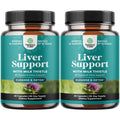 Liver Cleanse Detox & Repair - Milk Thistle Supplement for Digestion & Immunity Support - Ginger Root, Choline & Dandelion Root - Herbal Liver Support with Silymarin, Beetroot & Artichoke - 70 Count