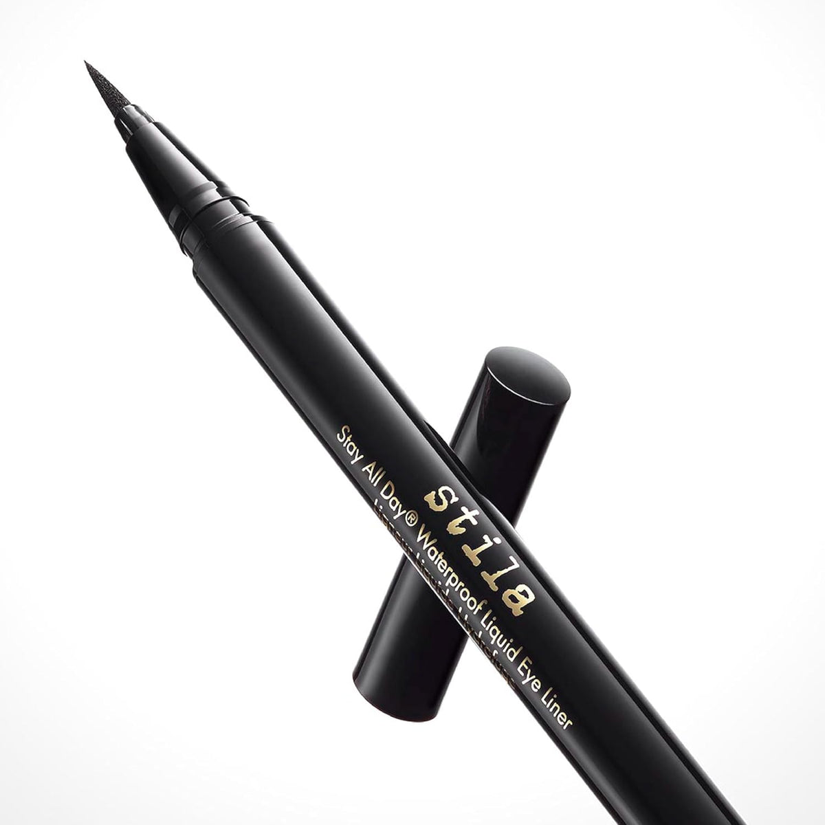stila Waterproof Liquid Eye Liner, Stay All Day Makeup with Fine Brush Tip Lasting Satin Finish, Smudge-Proof & Transfer-Resistant