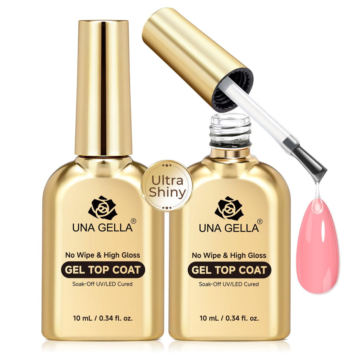 UNA GELLA Nail Glue Strong Gel No U V, 15g*2pcs Nail Glue for Press Ons No Lamp Needed, Quick Dry Semi Solid Nail G LUE, Super Strong Gel glue for Nails Long Lasting Extension DIY Kit