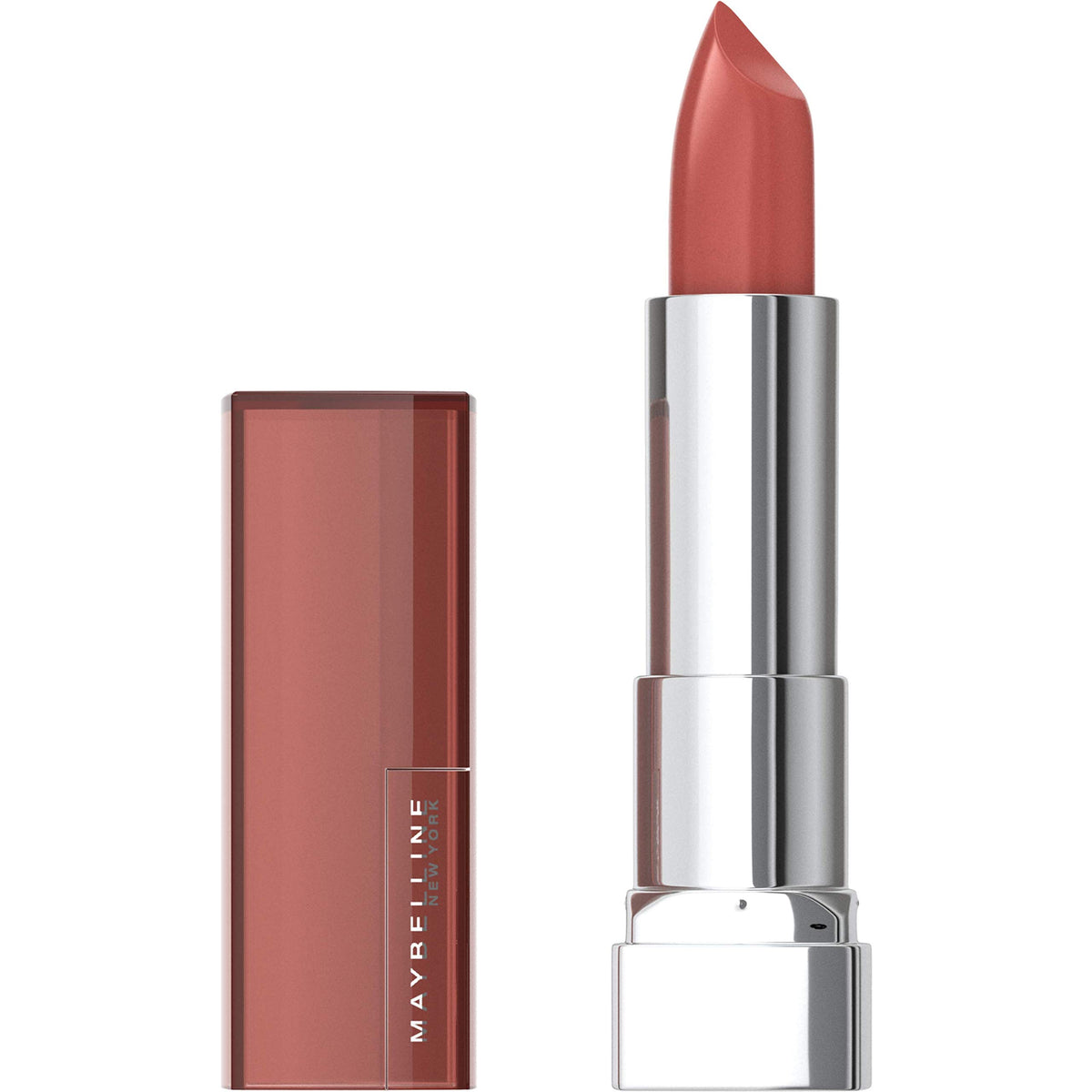 Maybelline Color Sensational Lipstick, Lip Makeup, Matte Finish, Hydrating Lipstick, Nude, Pink, Red, Plum Lip Color, Divine Wine, 1 Count