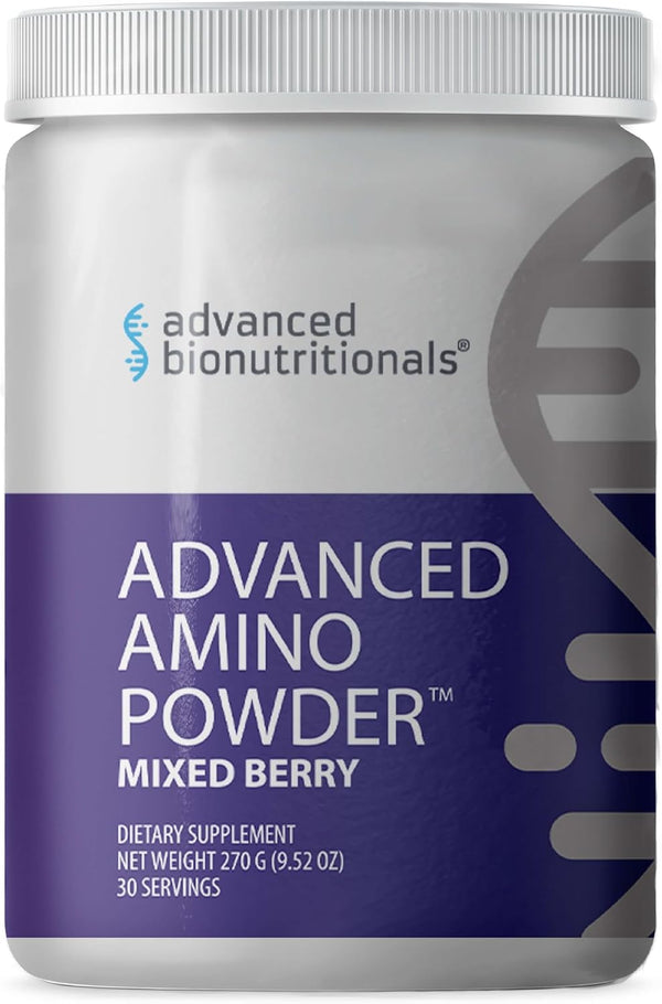 Advanced Bionutritionals – Advanced Amino Powder, Amino Acid Supplement, Build Muscle, Post Workout Recovery, Energy,Non-GMO, Gluten Free, Dairy Free, Vegan (30 Servings)