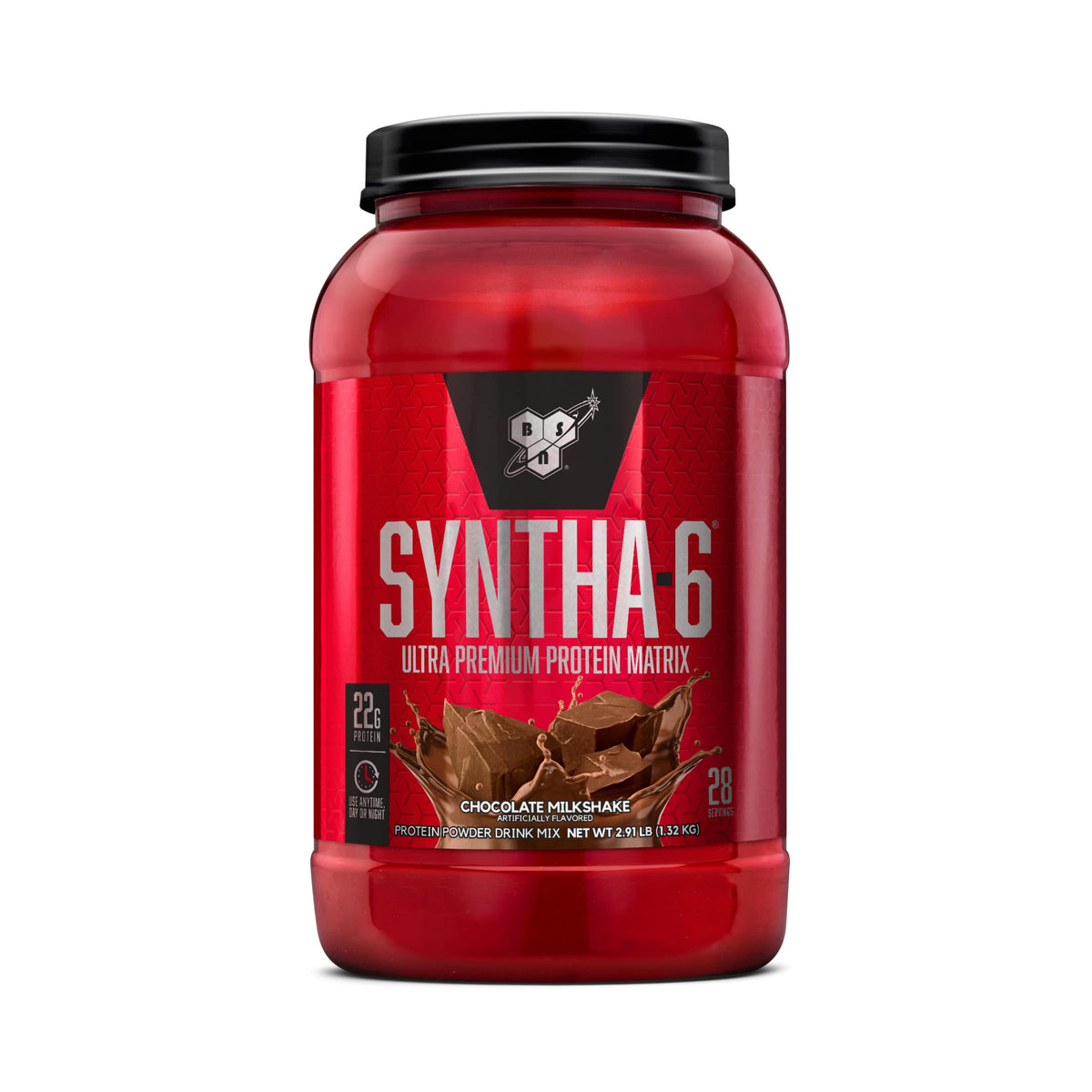 BSN SYNTHA-6 Whey Protein Powder, Micellar Casein, Milk Protein Isolate Powder, Vanilla Ice Cream, 5 Pounds, 48 Servings (Pack of 1) - Package May Vary