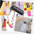 Konokyo 18 oz Insulated Water Bottle with Straw Lid, Stainless Steel Vacuum Sports Water Bottle, Leak-Proof Reusable Metal Flask with Carry Loop, BPA-Free Travel Bottle for Gym, School, Office