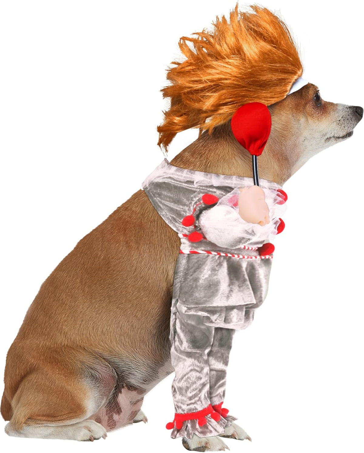 Rubies IT Movie: Pennywise Pet Costume for for Dogs or Cats, XL