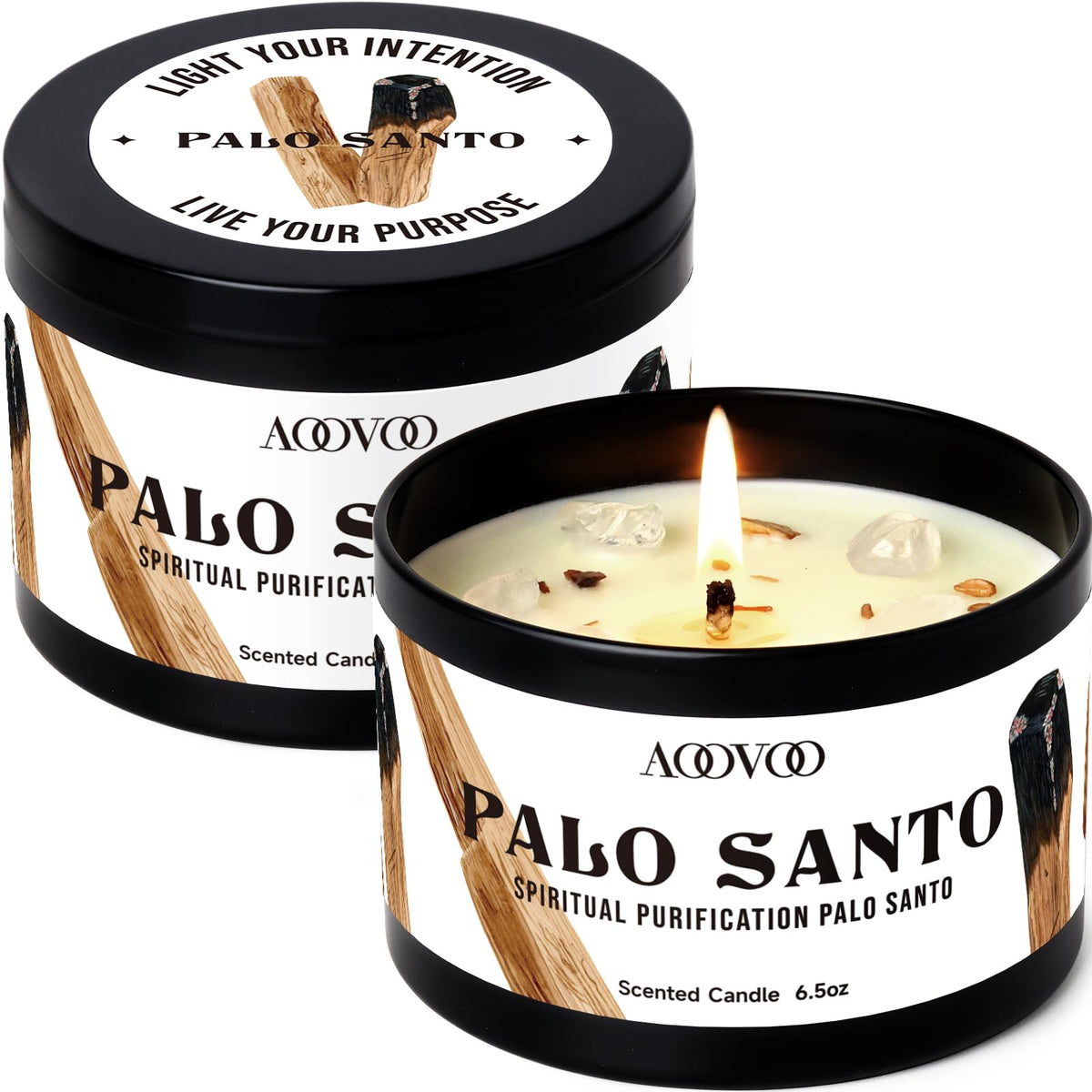 AOOVOO Pumpkin Spice Candle - 12oz Fall Candles for Home Scented Decor