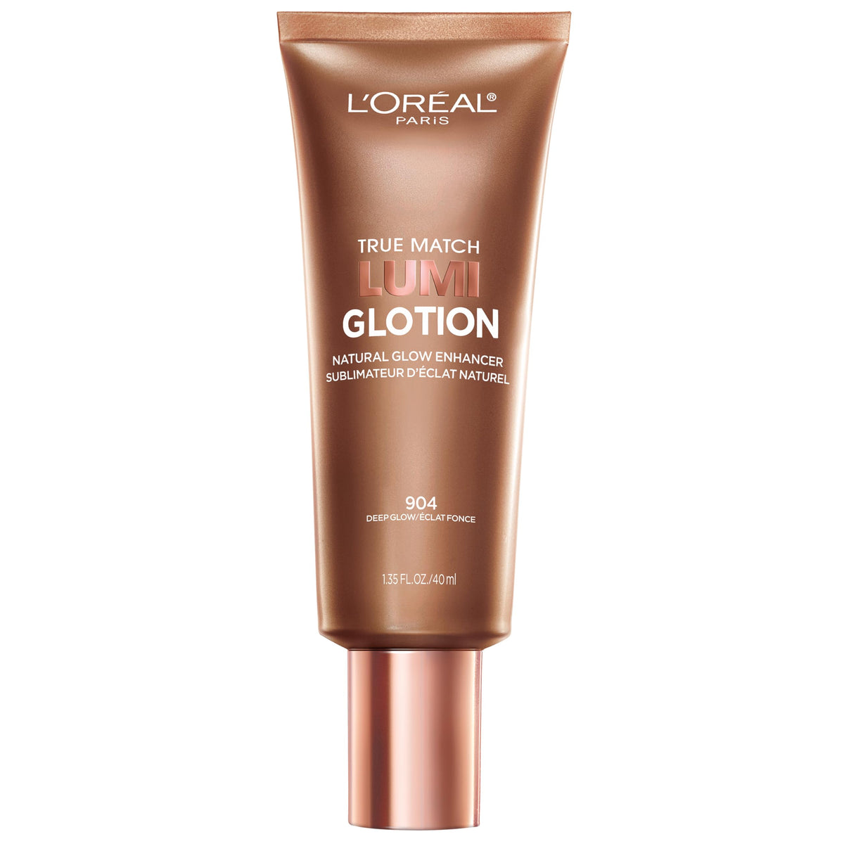L'Oreal Paris Makeup True Match Lumi Glotion, Natural Glow Enhancer, Illuminator Highlighter, Bronzing Drops For a Sun-Kissed Glow For Face and Body, 902 Light, 1.35 fl oz
