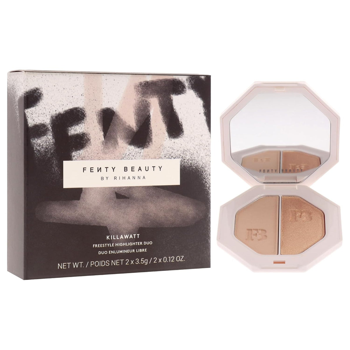 Killawatt Freestyle Highlighter Duo - Mean Money-Hustla Baby by Fenty Beauty for Women - 2 x 0.11 oz Highligter