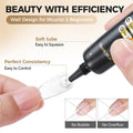 UNA GELLA Nail Glue Strong Gel No U V, 15g*2pcs Nail Glue for Press Ons No Lamp Needed, Quick Dry Semi Solid Nail G LUE, Super Strong Gel glue for Nails Long Lasting Extension DIY Kit