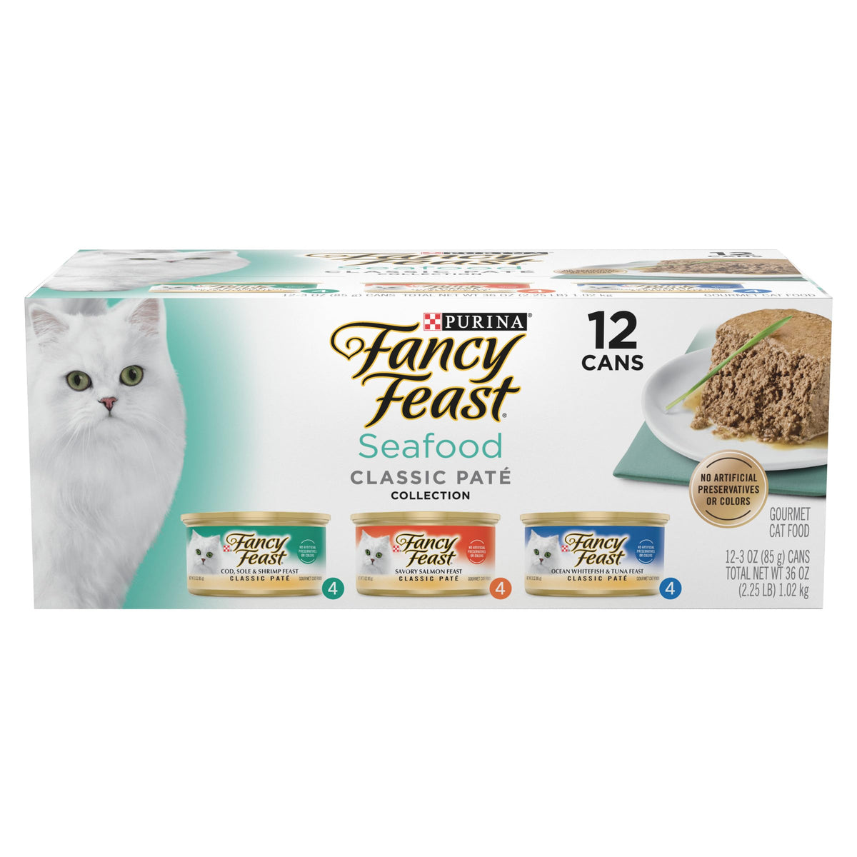 Purina Fancy Feast Gravy Lovers Poultry and Beef Grilled Gourmet Wet Cat Food Variety Pack - (Pack of 30) 3 oz. Cans