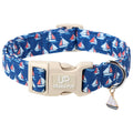Fall Plaid Dog Collar with Maple Leaf Charm – Adjustable Autumn Checkered Dog Collar for Small Medium Large Dogs, Soft Cotton Puppy Collars with Quick Release Buckle and Metal D-Ring
