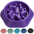 UPSKY Slow Feeder Dog Bowl Anti-Chocking Slower Feeding Pet Puzzle Bowls, Interactive Bloat Stop Dog Food Dishes Non-Slide Dogs Lick Treat for Small Medium