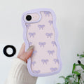 QLTYPRI Bow Case for iPhone 13/iPhone 14 Wavy Fame, Pink