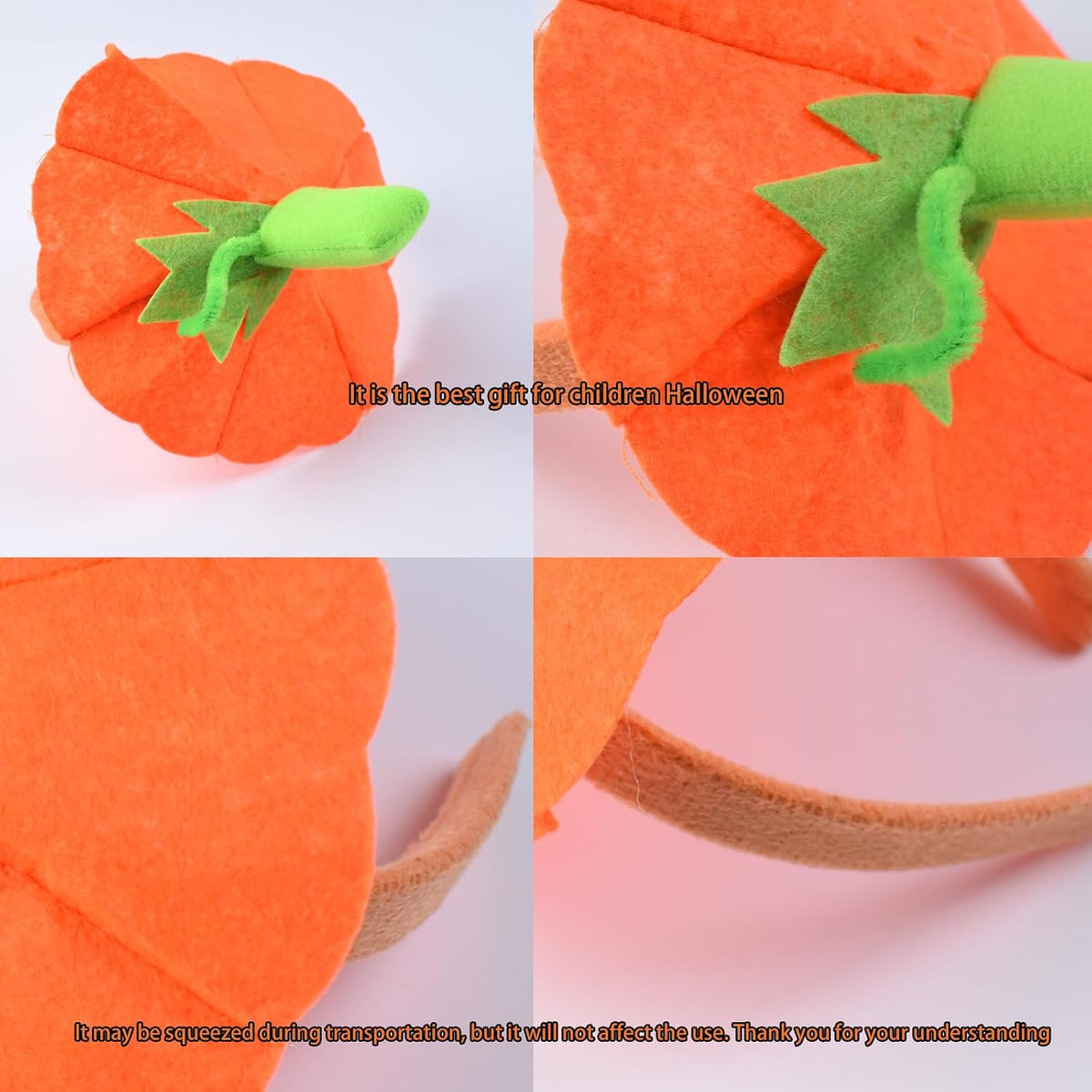Halloween Pumpkin Headband Pumpkin Hat for Women Adult Kids -Pumpkin Headband hat Dress Up Headband