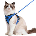 rabbitgoo Cat Harness and Leash Set, Escape Proof Vest, Black | Soft Breathable Mesh, Easy Adjustable Fit, Snap Buckles, Sturdy Clip, Reflective Strips, for Small & Average Cats Walks, Xs