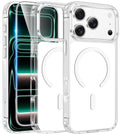 FNTCASE for iPhone 18 Pro Max Case / 17 Pro Max Clear Case Fit for Magsafe