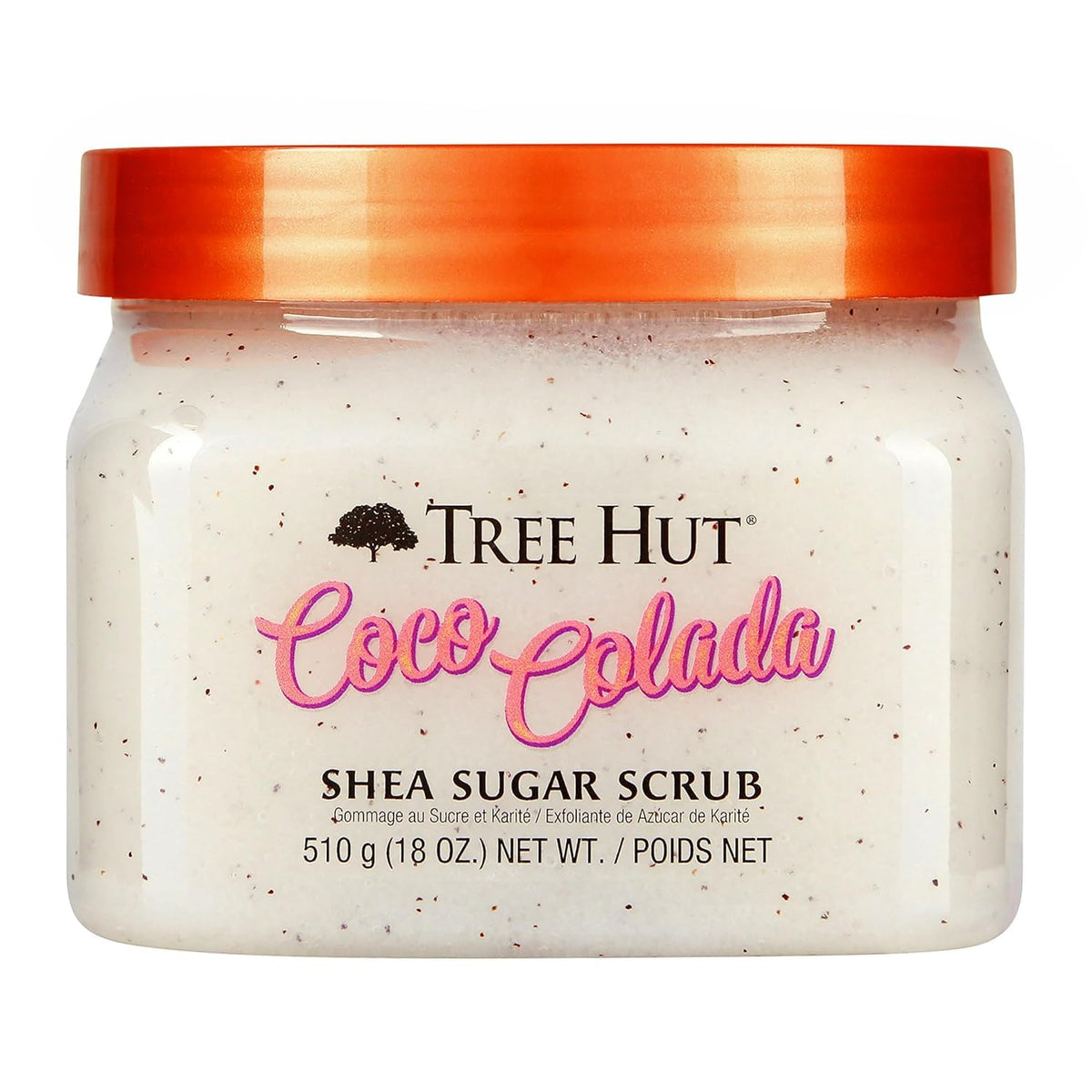 Tree Hut Body Scrub, Tropic Glow, 18 Oz | Exfoliating & Hydrating Sugar Scrub with Shea Butter & Essential Oils, Smooth Skin, Body Exfoliator For All Skin Types