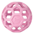 JW Pet Hol-ee Roller Dog Toy Puzzle Ball, Natural Rubber, Large (5.5 Inch Diameter), Colors May Vary