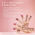 Charlotte Tilbury Pillow Talk Blush Balm Lip Tint - Long-Lasting, Buildable Sheer Tint with Peptides for Hydrated, Blushed Looking Lips - 24 HR Hydration