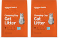 Amazon Basics Clumping Cat Litter, Unscented, Hard Clumping Formula - 14 lb Bag