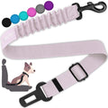 COOYOO Dog Seat Belt,3 Piece Set Retractable Dog Car Harness Adjustable Dog Seat Belt for Vehicle Nylon Pet Safety Seat Belts Heavy Duty & Elastic