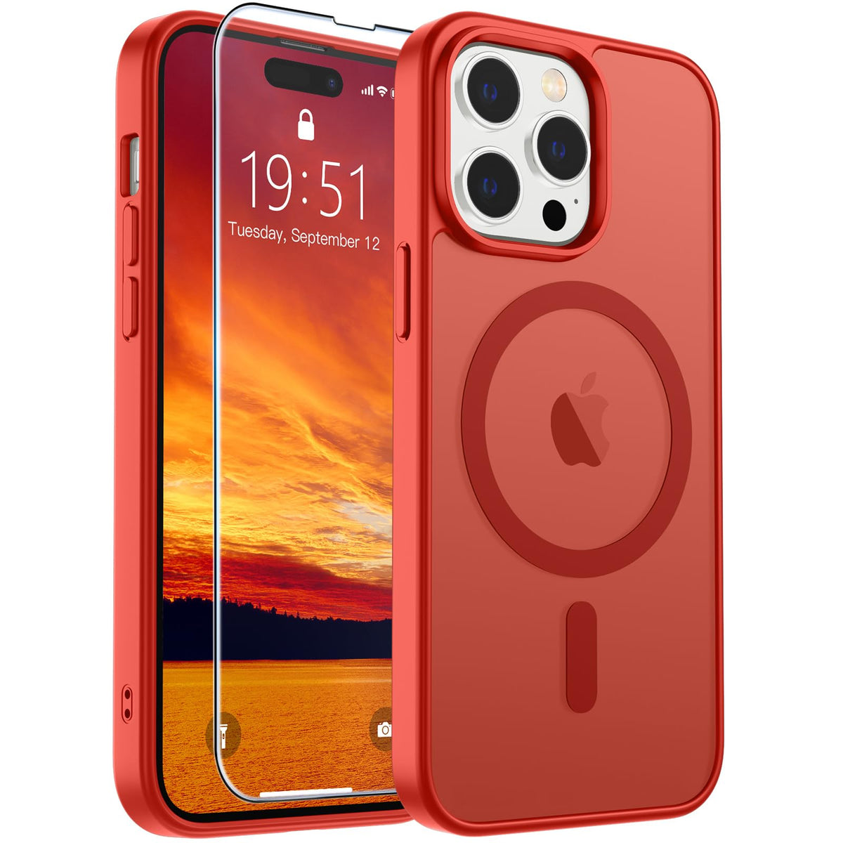 SUPFINE Magnetic for iPhone 13 Case/iPhone 14 Case Black