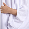Noubeau Unisex Kid Ghost Costume Girl Halloween Fancy Dress Cosplay Boy White Boo Ghost Cloak Child Spooky Trick-or-Treating(White,3-5 Years)