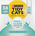 Purina Tidy Cats Free and Clean Unscented Clumping Cat Litter with Odor Control - 38 lb. Box