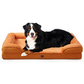 EHEYCIGA Orthopedic Dog Beds Large Sized Dog, Waterproof Memory Foam Pet Bed with Sides, Non-Slip Bottom Large Pet Bed with Washable Removable Cover, Grey